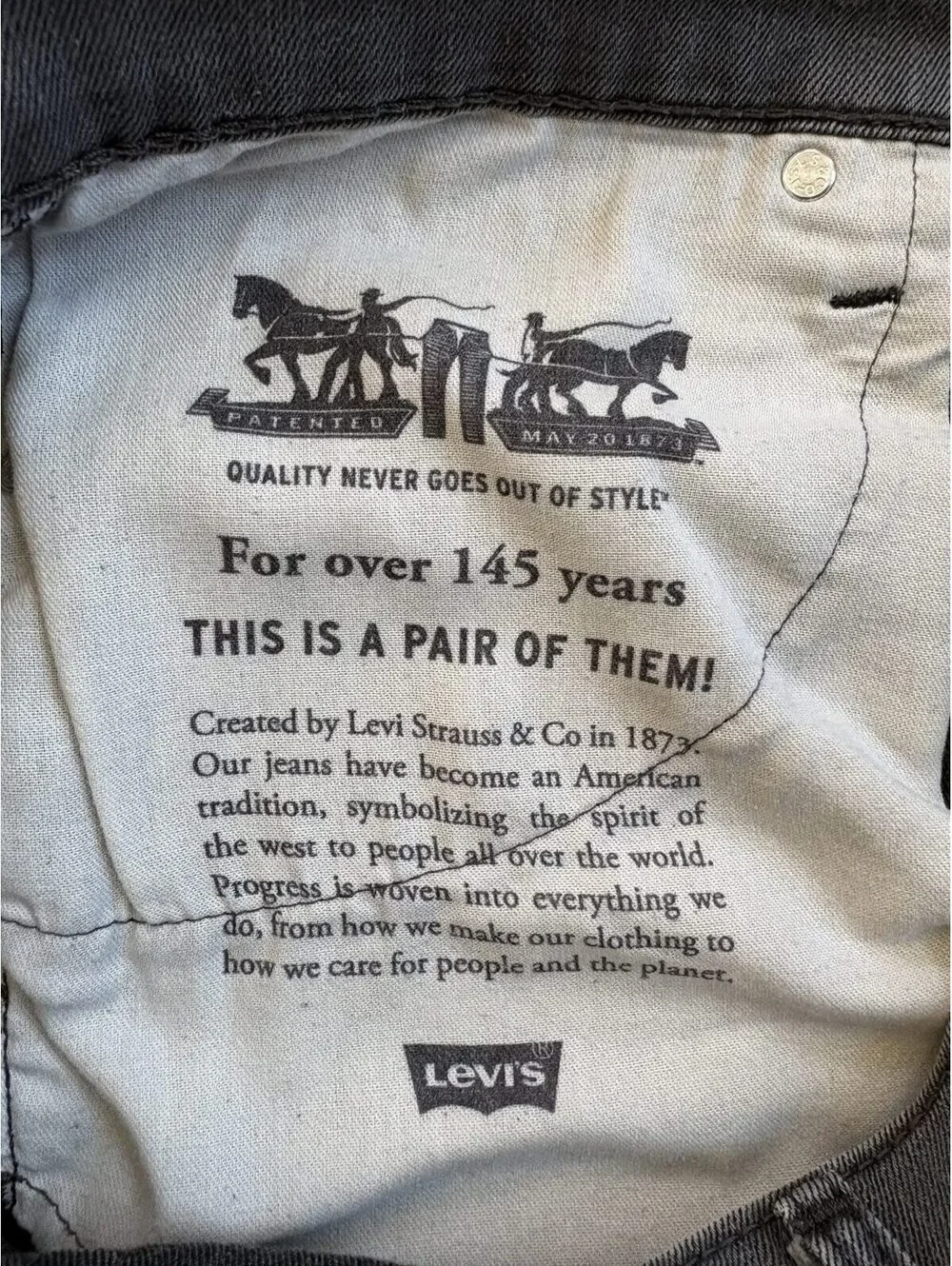 Levi's 511 Men's Slim Fit Stretch Jeans Gray 38x32 Five Pocket